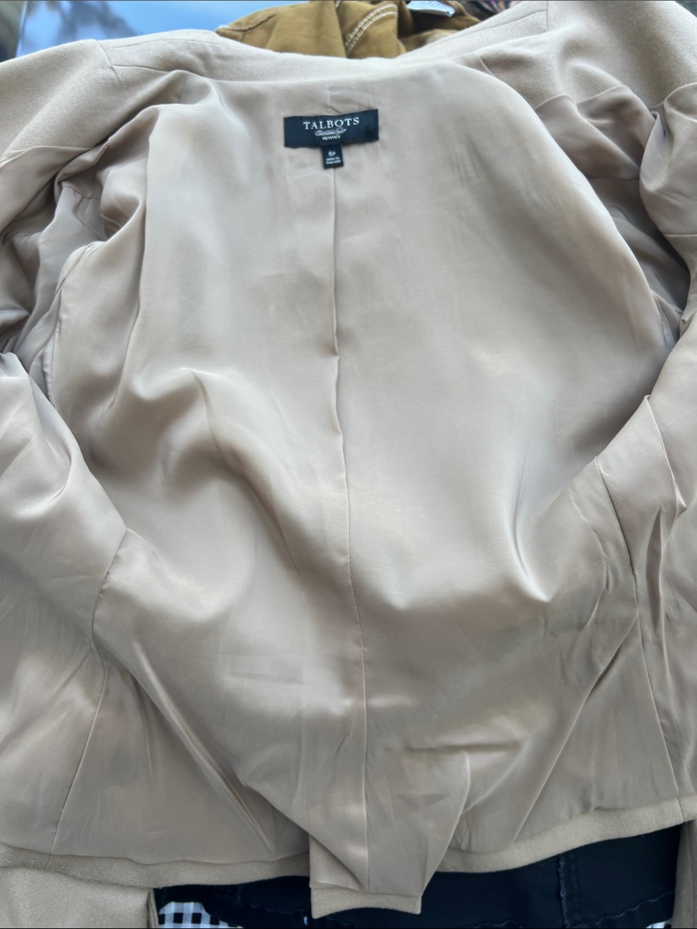 Talbots Camel Single-Button Blazer - Picture 5 of 7